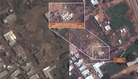 Satelite Sentinel Project ukázal snímky údajných masových hrob v Súdánu. První