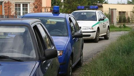 Policisté zjiují, zda nebyl mrtvý mu v Kladn zavradn. Ilustraní foto