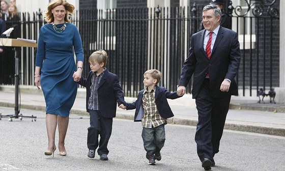 Gordon Brown s rodinou