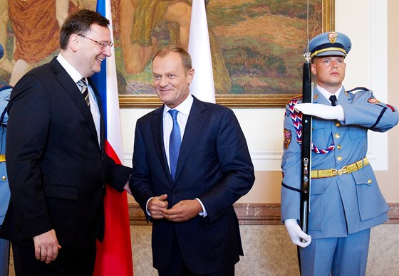 Premiér Petr Neas se setkal se svým polským protjkem Donaldem Tuskem.