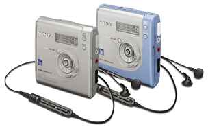 Pehrávae Sony MiniDisc Walkman MZ-NH700