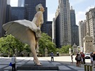 V Chicagu byla o vkendu odhalena osmimetrov socha legendrn americk hereky
