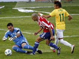 MM! Paraguaysk brank Justo Villar vybhl z brny, aby Brazilcm pekazil