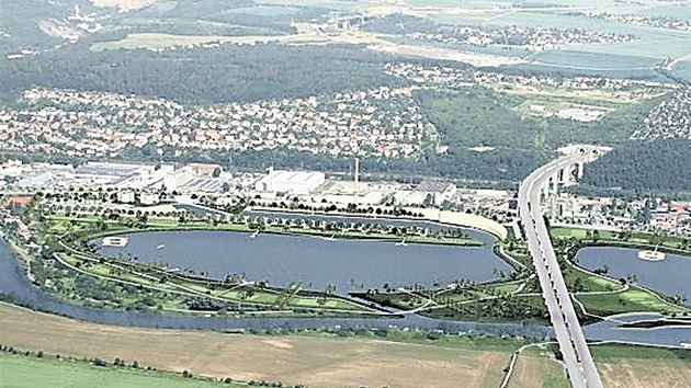 Vizualizace lagun v Radotíně Vizualizace lagun v Radotíně