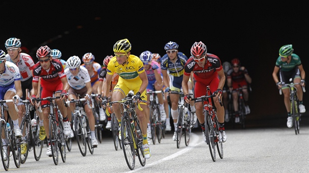 lídr Tour de France Thomas Voeckler v prbhu 16. etapy