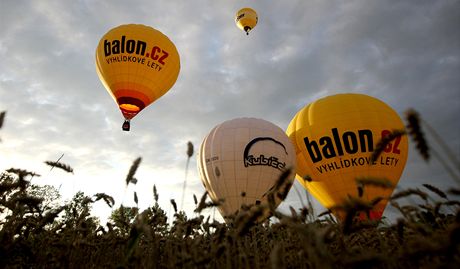 Do Tele pijelo 16 pilot horkovzduných balon, kteí se úastní akce Balóny nad Telí. Ilustraní snímek