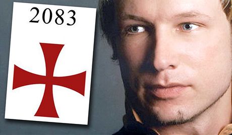 Titulní list Breivikova manifestu 2083 Evropská deklarace nezávislosti, ve