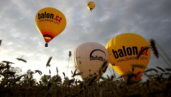 Do Tele pijelo 16 pilot horkovzduných balon, kteí se úastní akce Balóny nad Telí. Ilustraní snímek