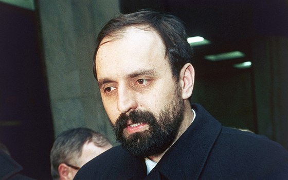 Bývalý prezident Republiky Srbská Krajina Goran Hadi na snímku z února 1993
