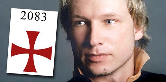 Titulní list Breivikova manifestu 2083 Evropská deklarace nezávislosti, ve