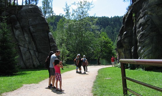 Vstup do Adrpaských skal. 