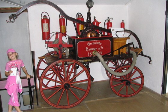 Expozice hasiského muzea v Novém Oldichov
