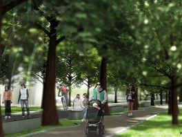 Studie obnovy parku ve truncovch sadech v Plzni