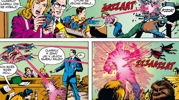 Stránka z knihy Superman: Co se stalo s muem zítka?