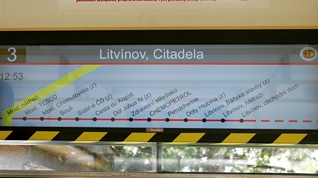 Dopravní podnik měst Mostu a Litvínova zkouší nový širokoúhlý zobrazovač Dopravní podnik měst Mostu a Litvínova zkouší nový širokoúhlý zobrazovač