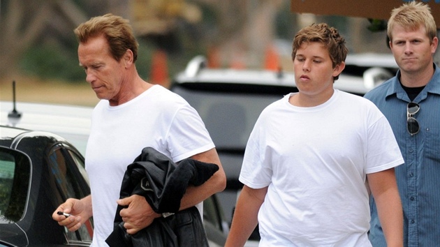 Arnold Schwarzenegger a jeho syn Christopher (2011)
