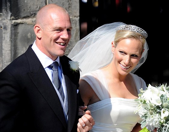 Mike Tindall a Zara Phillipsová (30. ervence 2011)