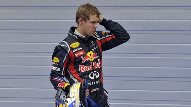 DRUHÝ. Sebastian Vettel po Velké cen Maarska.