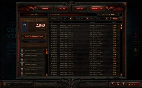 Diablo 3 - aukce