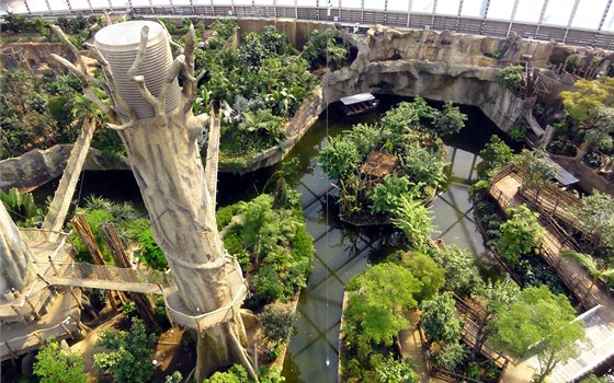 Areál Gondwanaland v lipské zoo je nejvtí expozicí detného pralesa v Evrop