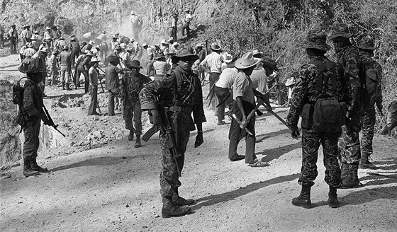 lenové elitní guatemalské vojenské jednotky Kabil prosluli krutostí pi
