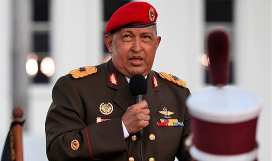 Venezuelský prezident Hugo Chávez na caracaské základn Fuerte Tiuna (4. srpna