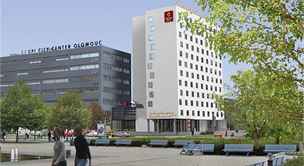 Vizualizace nov podoby hotelu Sigma v Olomouci