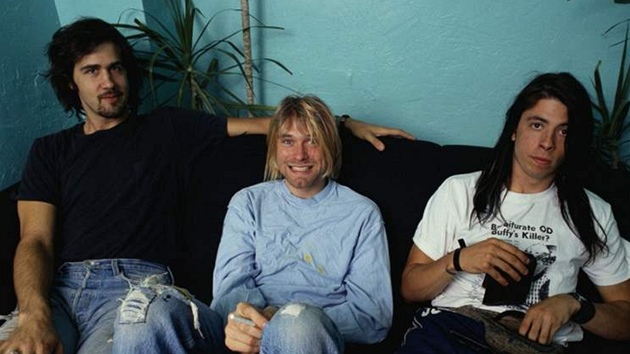 Nirvana (zleva Chris Novoselic, Kurt Cobain, Dave Grohl)