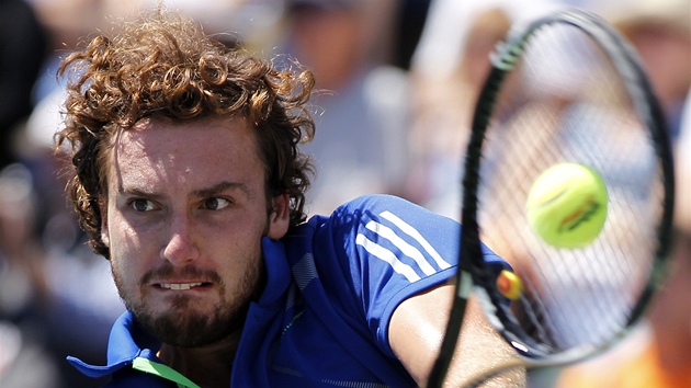 Ernests Gulbis ve finále na turnaji v Los Angeles.