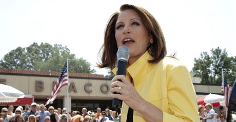 Michelle Bachmannová v Jiní Karolín (16. srpna 2011)