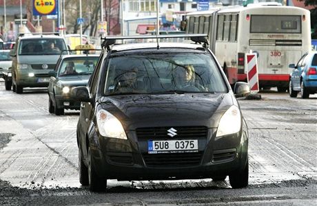 Veboickou ulici v Ústí nad Labem silniái vyfrézovali letos v lednu, na nový