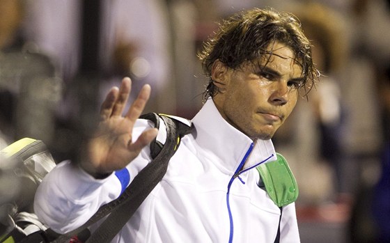 Rafael Nadal se louí s turnajem v Montrealu