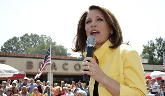 Michelle Bachmannová v Jiní Karolín (16. srpna 2011)