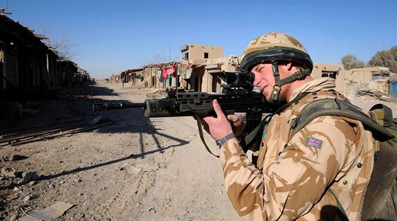 Princ Harry v Afghánistánu - Snímek z 2. ledna 2008 z provincie Hílmand