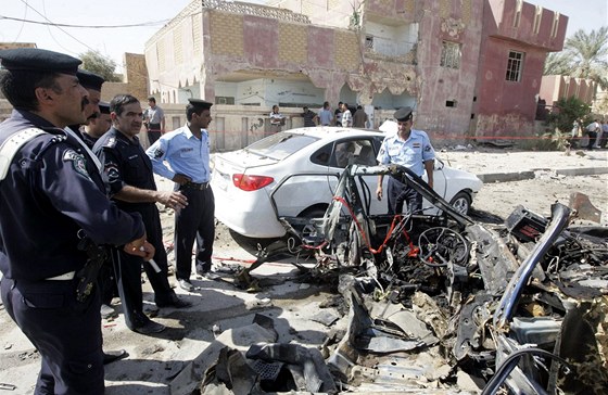 Nastraená bomba zabíjela i v Nadáfu asi 160 kilometr jin od Bagdádu.