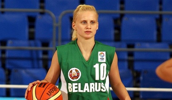 Aliksandra Tarasovová v dresu bloruské reprezentace