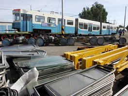 Prvn tramvajov souprava z Gteborgu v ostravskch dlnch