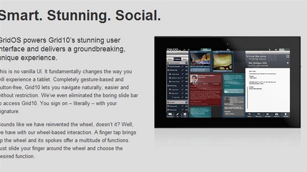 Grid 10 má být také "sociálním" tabletem