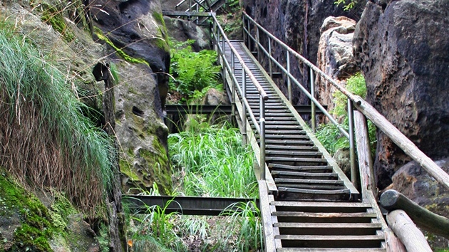 Zaátek Heilige Stiege. K získání konené pedstavy o jeho reálné podob si