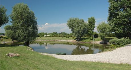 Jeden z rybník olomouckého Kaprodromu.