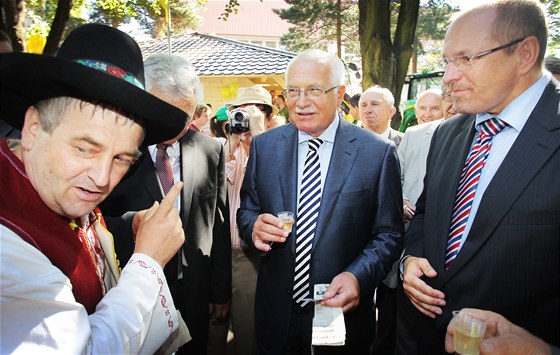 Prezident Václav Klaus pijede do eských Budjovic v sobotu, kdy se na výstaviti konají doínky a Den myslivosti.