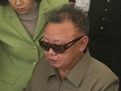 Severokorejsk vdce Kim ong-il na nvtv Ruska (21. srpna 2011)