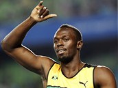 PRVN KROK SPLNN. Jamajsk sprinter Usain Bolt po vyhranm rozbhu