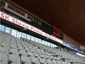 SLVISTICK STADION. Doma je sice v Edenu Slavia, npis ve slvistickch