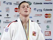 Judista Luk Krplek pzuje jako bronzov medailista z mistrovstv svta.