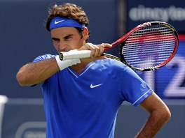 TO SNAD NE. vcar Roger Federer v utkn proti Tomi Berdychovi na turnaji v