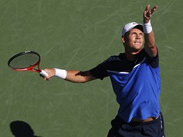 PODN. esk tenista Tom Berdych podv ve svm prvnm zpase na US Open.