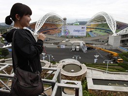 Pohled na stadion do Tegu, kde by mlo atletické soute mistrovství svta
