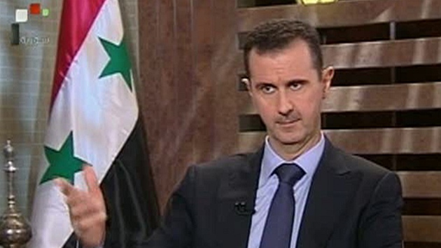 Televizní interview se syrským prezidentem Baárem Asadem  (22. srpna 2011)