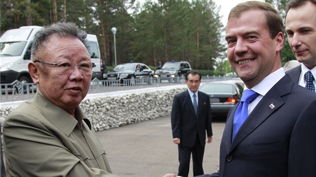 Severokorejský vdce Kim ong-il se v Ulan-Ude setkal s ruským prezidentem